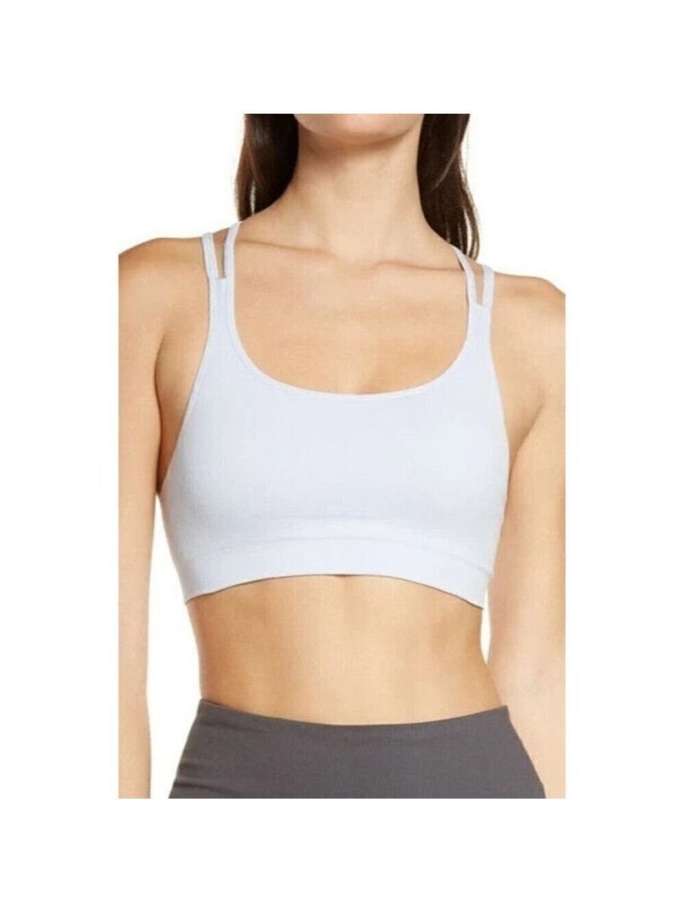 ZELLA seamless white strappy sports bra size Xsmall BNWOT